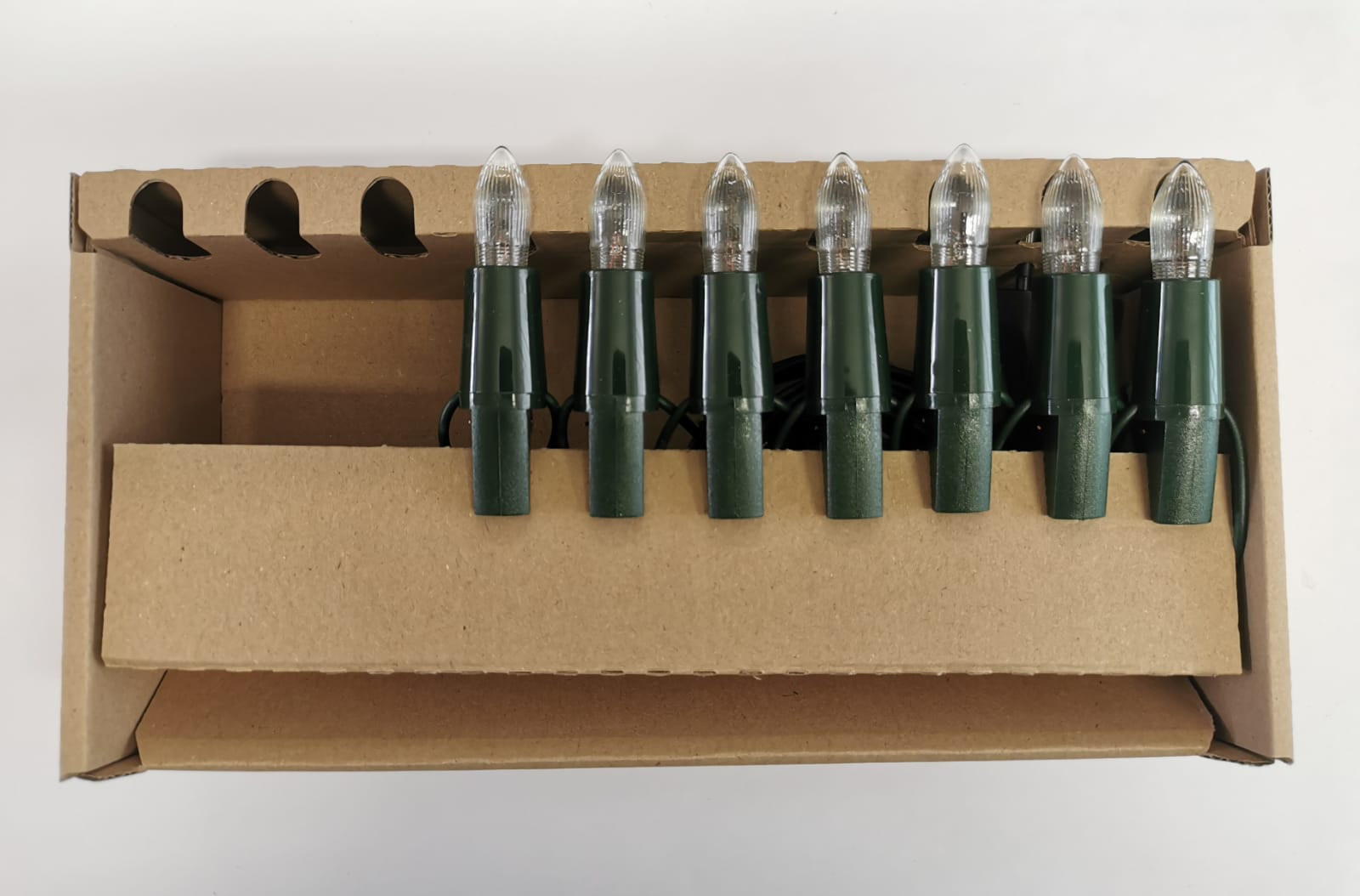 Schwibbogenkette 7 Spitzkerzen 96601, 12cm Kerzenabstand