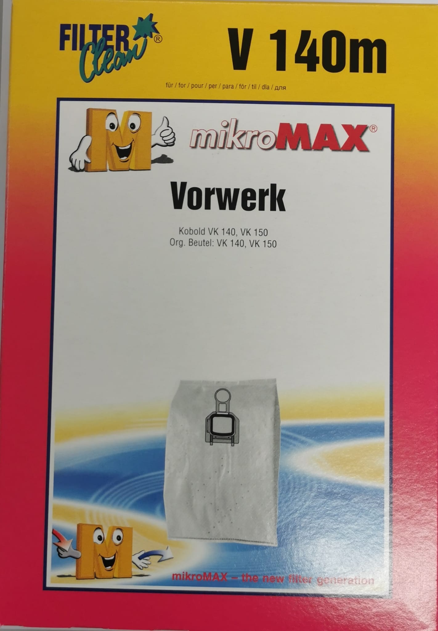 Staubsaugerbeutel V140m Mikrovlies Vorwerk
