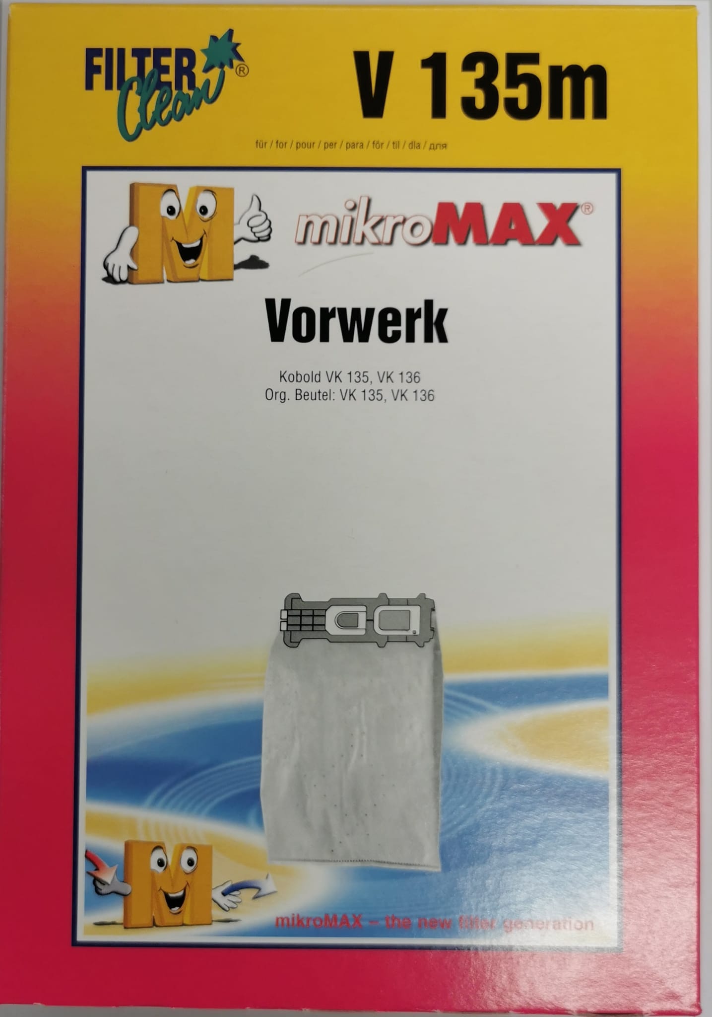 Staubsaugerbeutel V135m Mikrovlies Vorwerk