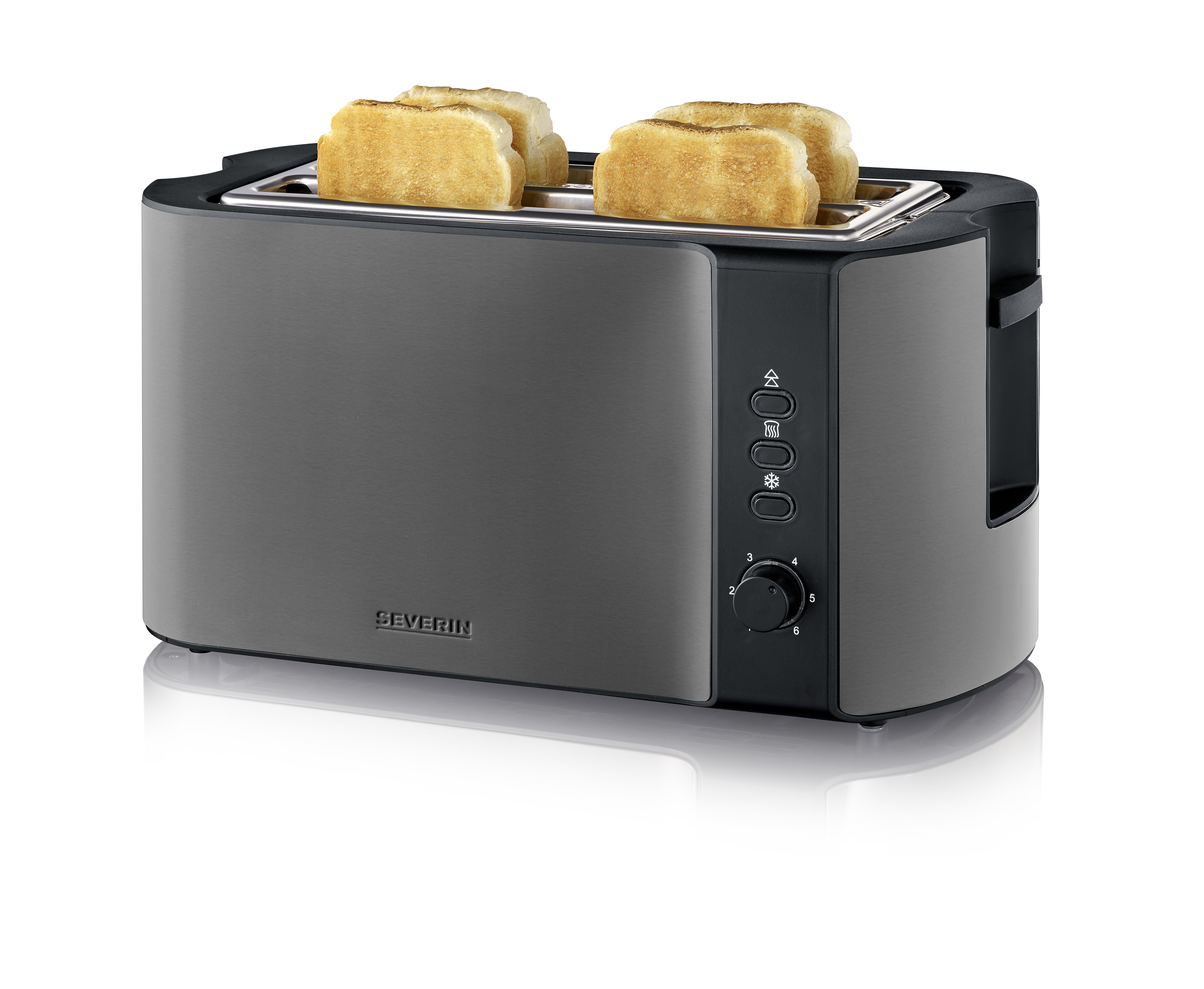 Toaster AT9341 Severin 4 Scheiben dark inox
