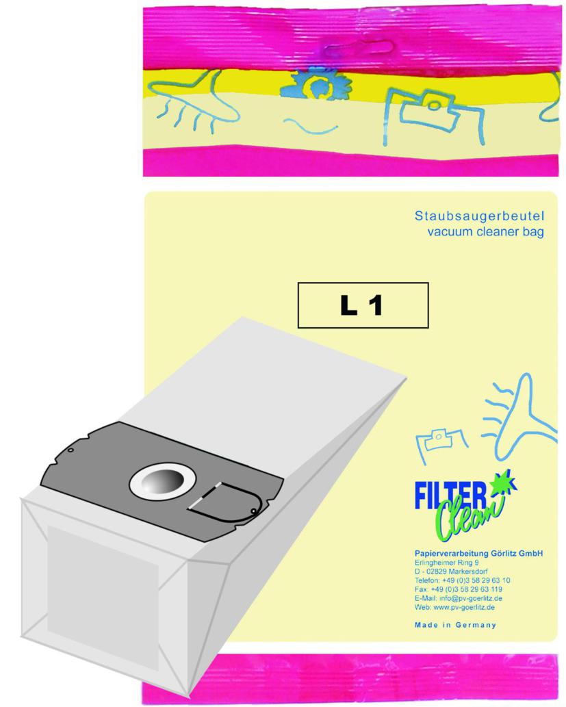 Staubsaugerbeutel L1 Papierfilter LIV Ideal Line