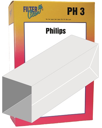 Staubsaugerbeutel PH3 Papierfilter Phillips