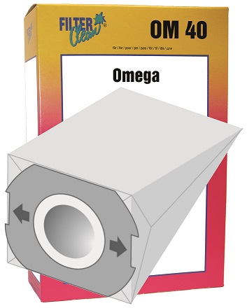 Staubsaugerbeutel Omega40 Papierfilter Contur