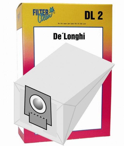 Staubsaugerbeutel DL2 Papierfilter De`Longhi/VT,XT,SC