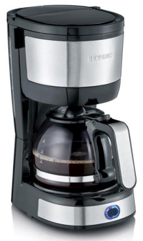 Kaffeemaschine Severin KA4808 Edelstahl-gebürstet schwarz