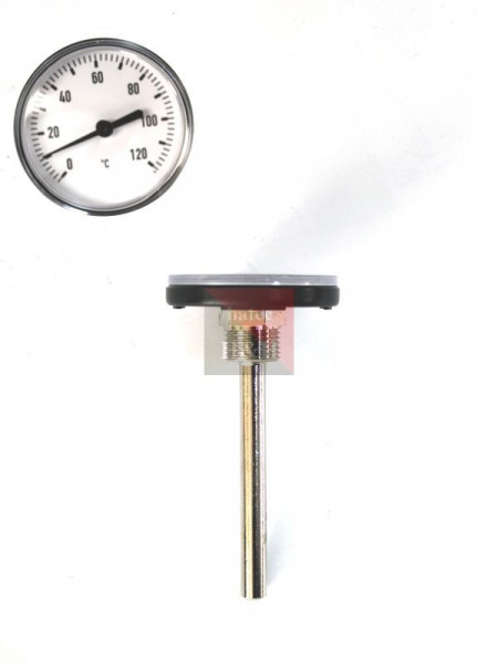 Zeigerthermometer 7047 D63mm mit Tauchrohr HT-ER